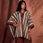 Poncho Peruano Tradicional de Lã