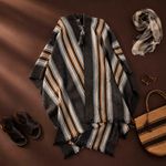 Poncho Peruano Tradicional de Lã