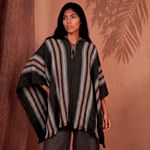 Poncho Peruano Tradicional de Lã
