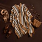 Poncho Peruano Tradicional de Lã