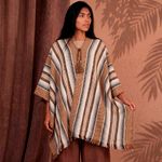 Poncho Peruano Tradicional de Lã
