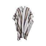 Poncho Peruano Tradicional de Lã com Capuz