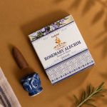 Kit Incensário Indiano Cascata Azul e Incenso Alecrim