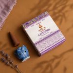 Kit Incensário Indiano Cascata Azul e Incenso Lavanda