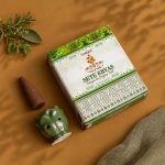 Kit Incensário Indiano Cascata Verde e Incenso Sete Ervas