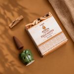 Kit Incensário Indiano Cascata Verde e Incenso Palo Santo