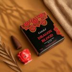 Kit Incensário Indiano Cascata Vermelho e Incenso Dragon Blood