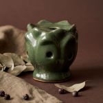 Incensário Indiano Cascata de Porcelana | Cor Verde