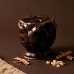 Incensário Indiano Cascata de Porcelana | Cor Marrom