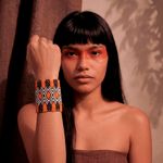 Pulseira de Miçangas Arte Indígena Etnia Kamayurá do Xingu