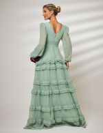 Vestido Longo Verde Sage Larissa