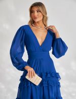 Vestido Longo Azul Royal Larissa
