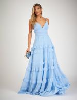 Vestido Longo Azul Serenity Jully