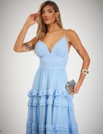 Vestido Longo Azul Serenity Jully