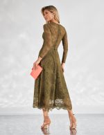 Vestido Midi Verde Oliva Gabriela