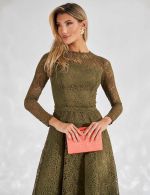 Vestido Midi Verde Oliva Gabriela