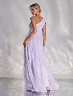 Vestido Longo Lilas em Tule Lizzi