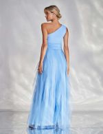 Vestido Longo Azul Serenity em Tule Lizzi