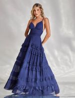 Vestido Longo Marinho Jully