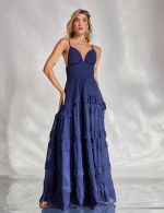 Vestido Longo Marinho Jully