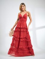 Vestido Longo Terracota Jully