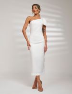 Vestido Midi Branco Kenia