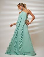 Vestido Longo Verde Sage Sarah