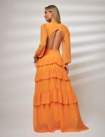 Vestido Longo Laranja Silvana