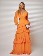 Vestido Longo Laranja Silvana