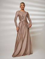 Vestido Longo Champagne Manu