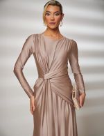 Vestido Longo Champagne Manu