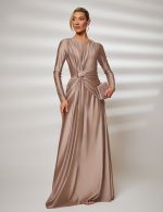 Vestido Longo Champagne Manu