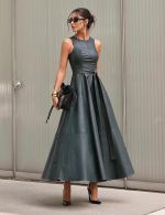 Vestido Longuete Verde Petroleo Tatiana