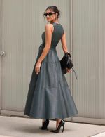 Vestido Longuete Verde Petroleo Tatiana