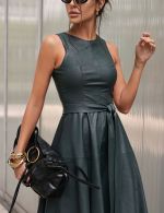 Vestido Longuete Verde Petroleo Tatiana