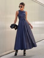 Vestido Longuete Azul Tatiana