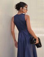 Vestido Longuete Azul Tatiana
