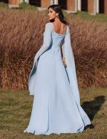 Vestido Longo Azul Serenity Liliane