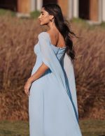 Vestido Longo Azul Serenity Liliane