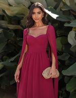 Vestido Longo Fucsia Liliane