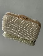 Clutch Retangular Perolas