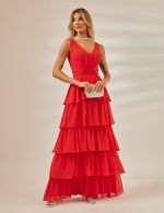 Vestido Longo Vermelho Paula
