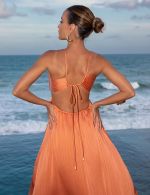 Vestido Longo Laranja Agatha