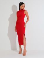 Vestido Midi Vermelho Martina