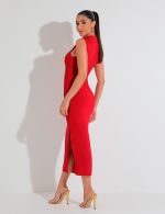 Vestido Midi Vermelho Martina