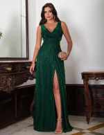 Vestido Longo Verde Esmeralda Matilde