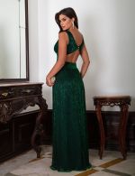 Vestido Longo Verde Esmeralda Matilde