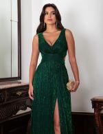 Vestido Longo Verde Esmeralda Matilde