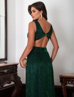 Vestido Longo Verde Esmeralda Matilde