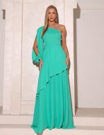 Vestido Longo Verde Menta Carlota